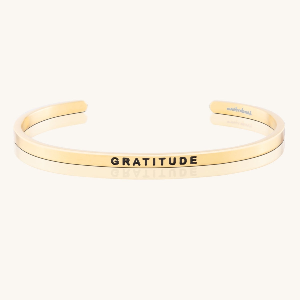 Gratitude Symbol Bangle Bracelet high quality