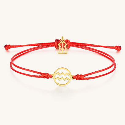 Aquarius Zodiac Thread Bracelet