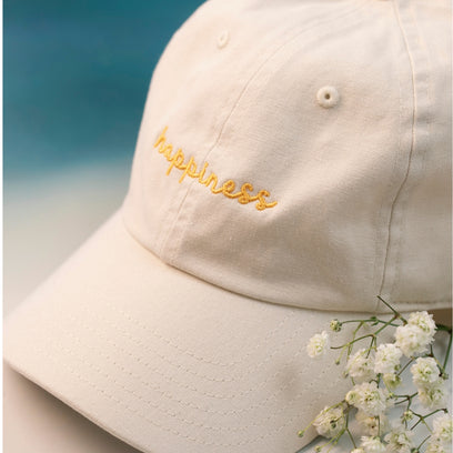 Happiness White Hat - Organic Cotton