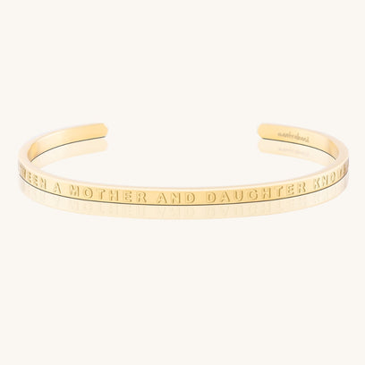 The Love Between A Mother And Daughter Knows No Distance - Whisper Hidden Message Inspirational Mantra Bracelet - MantraBand